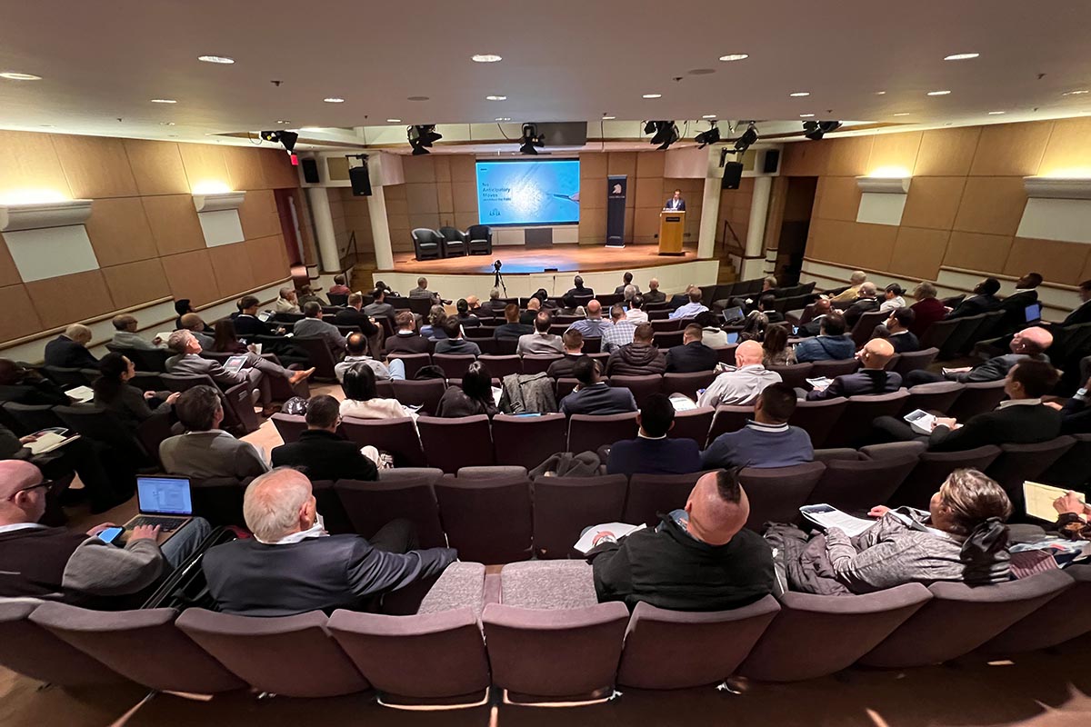 Full auditorium at a Family Office Club event